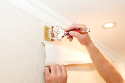 Pose de papier peint à Doussay — revêtements muraux et toiles de verre